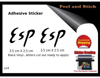 ESP Guitar Sticker Peel and Stick v24